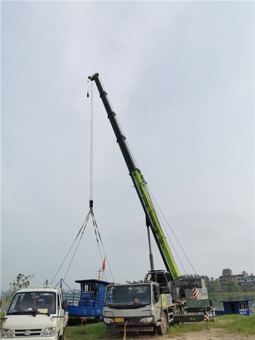 巧家县桥梁建设吊装案例